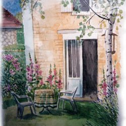 Peinture - La terrasse